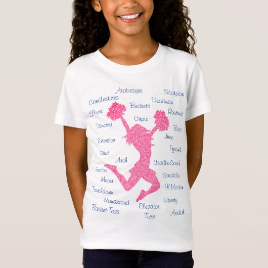 Voorlopige termen Typografie Roze & Blue T-Shirt (Voorkant)