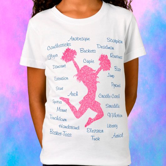 Voorlopige termen Typografie Roze & Blue T-Shirt