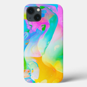 Voorlopige vloeibare Neon Abstract Case-Mate iPhone Case