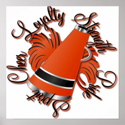 Voorlopige zwarte en Oranje kwaliteiten Poster (Voorkant)