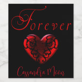 Voormalig aangepast wijn etiket (Enkel label)