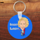 Voormalig Britse premier Iron Lady THATCHER Sleutelhanger (Voorkant)