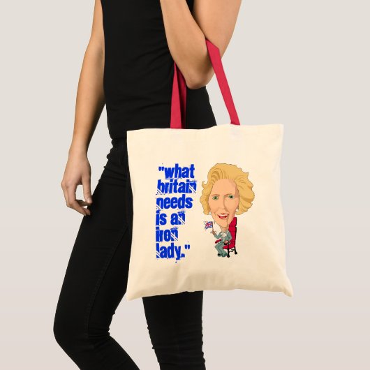 Voormalig Britse premier Iron Lady THATCHER Tote Bag (Voorkant (product))