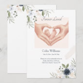 Voormalig geliefde Baby Memorial Kaart (Voorkant / Achterkant)