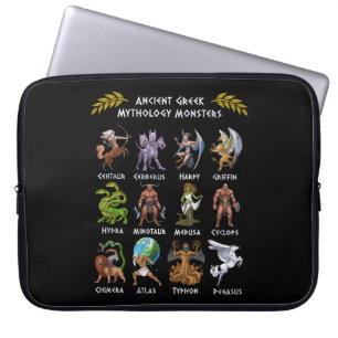 Voormalig Greek Mythology Monsters Laptop Sleeve