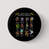 Voormalig Greek Mythology Monsters Ronde Button 5,7 Cm (Voorkant)