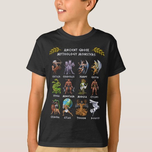 Voormalig Greek Mythology Monsters T-shirt (Voorkant)