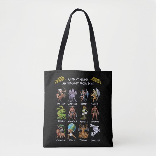 Voormalig Greek Mythology Monsters Tote Bag (Voorkant)