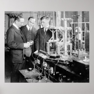 Voormalig Guglielmo Marconi, begin jaren 1900 Poster