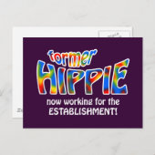 Voormalig hippie briefkaart (Voorkant / Achterkant)