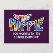 Voormalig hippie briefkaart (Voorkant)