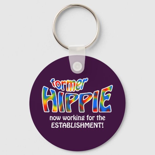 Voormalig hippie sleutelhanger (Voorkant)