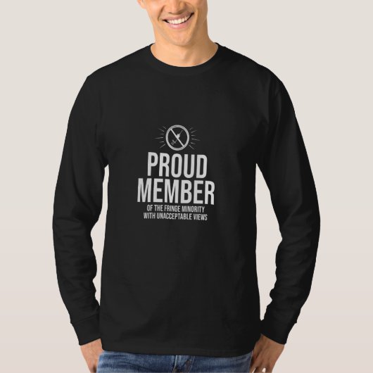 Voormalig lid van de minderheid zonder mandaat t-shirt (Voorkant)