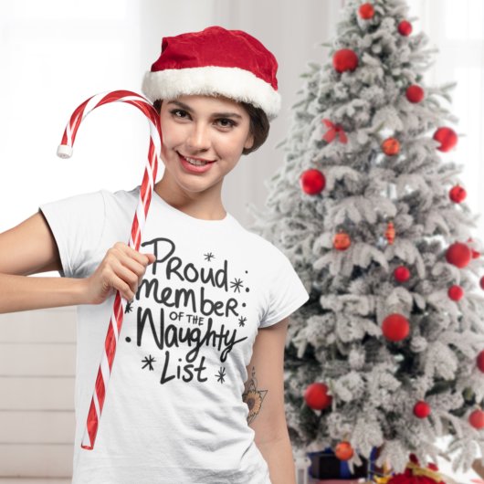 Voormalig lid van de Naughty List, kerstmis T-shirt