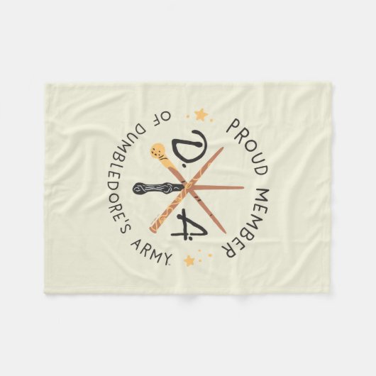 Voormalig lid van het leger van Dumbledore Fleece Deken (Voorkant (Horizontaal))