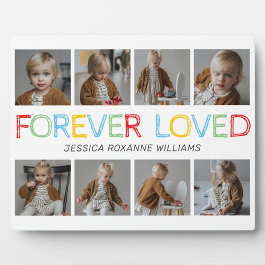 Voormalig liefhebbende Kinder fotocollage Fotoplaat (Voorkant)
