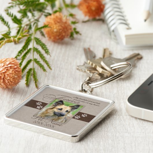 Voormalig liefhebbende sympathie van het Pet Sleutelhanger (Zijkant)