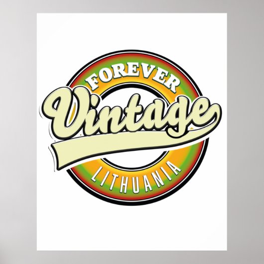 Voormalig litouwse  logo. poster (Voorkant)