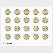 Voormalig litouwse logo. ronde sticker (Vel)