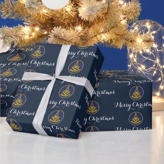 Voormalig Meester Vrijmetselaar Kerstmis Cadeaupapier (Feestdagen)