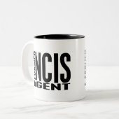 Voormalig NCIS-agent Tweekleurige Koffiemok (Voorkant links)