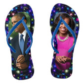 VOORMALIG PRESIDENT OBAMA EN MICHELLE TEENSLIPPERS (Voetbed)