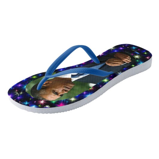 VOORMALIG PRESIDENT OBAMA EN MICHELLE TEENSLIPPERS (Schuin)