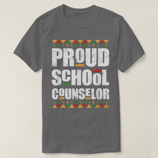 Voormalig schooladviseur Afrika Pride Black Histor T-shirt (Design voorkant)
