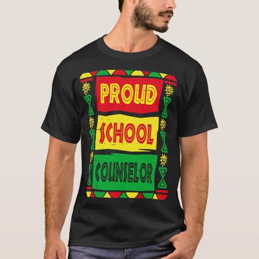 Voormalig schooladviseur Afrika Pride Black Histor T-shirt (Voorkant)