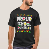 Voormalig schooladviseur Afrika Pride Black Histor T-shirt (Voorkant)