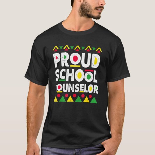 Voormalig schooladviseur Afrika Pride Black Histor T-shirt (Voorkant)
