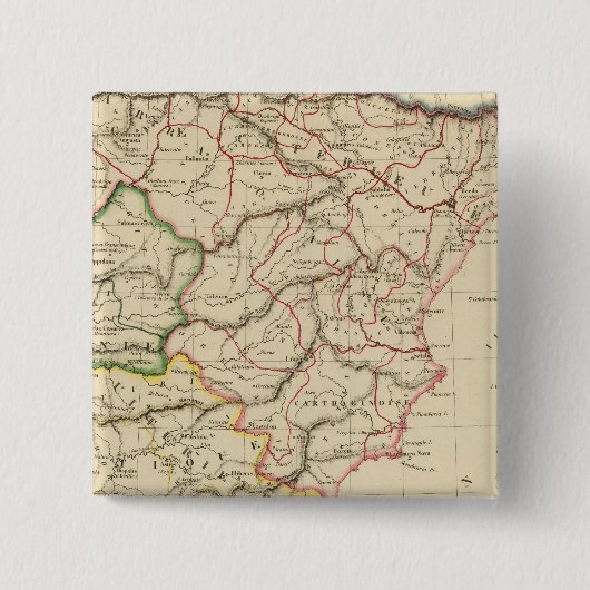 Voormalig Spanje Vierkante Button 5,1 Cm (Voorkant)