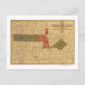 Voormalige limieten van Cherokee "Nation of" India Briefkaart (Voorkant)