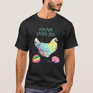 Voormalige Paasei Grappige Regenboog Kleur Kip Sch T-shirt