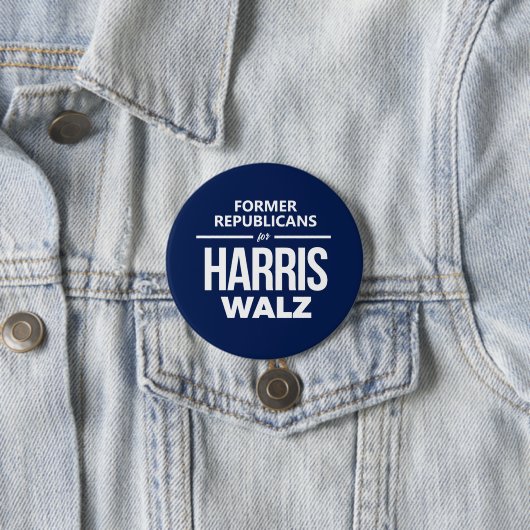 Voormalige Republikeinen voor Harris Walz Ronde Button 7,6 Cm (In situ)