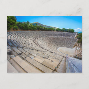 voormalige theater in Epidaurus, Argolis, Greece Briefkaart