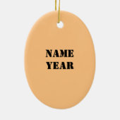 Voorman bouwwerker met papieren sieraad keramisch ornament (Achterkant)