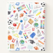 Voornaam aangepast schoolpatroon notitieboek (Achterkant)