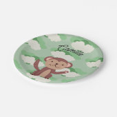 Voornaam aap papieren bordje (Gekanteld)