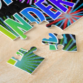 Voornaam "ALEXANDER", geun "HAPPY BIRTHDAY" Legpuzzel (Zijkant)