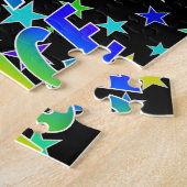 Voornaam "ALICE", geun "HAPPY BIRTHDAY" Legpuzzel (Zijkant)