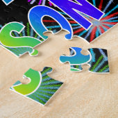 Voornaam "ALLISON", geun "HAPPY BIRTHDAY" Legpuzzel (Zijkant)