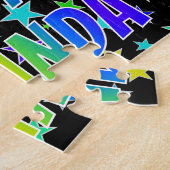 Voornaam AMANDA, Fun "HAPPY BIRTHDAY" Legpuzzel (Zijkant)