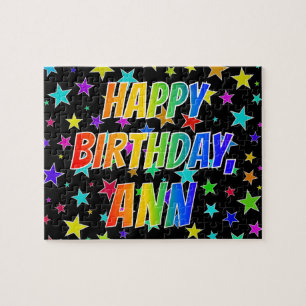 Voornaam ANN, Fun "HAPPY BIRTHDAY" Legpuzzel