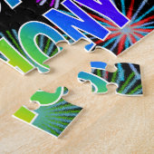 Voornaam "ANTHONY", geun "HAPPY BIRTHDAY" Legpuzzel (Zijkant)