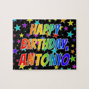 Voornaam ANTONIO, Fun "HAPPY BIRTHDAY" Legpuzzel