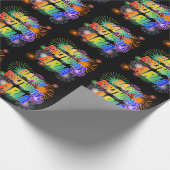 Voornaam "ARIA", vun "HAPPY BIRTHDAY" Cadeaupapier (Hoek)