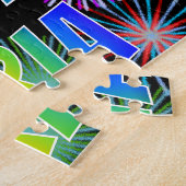 Voornaam "ARIA", vun "HAPPY BIRTHDAY" Legpuzzel (Zijkant)