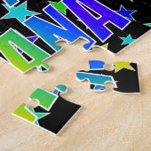 Voornaam "ARIANA", geun "HAPPY BIRTHDAY" Legpuzzel (Zijkant)