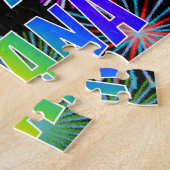 Voornaam "ARIANA", geun "HAPPY BIRTHDAY" Legpuzzel (Zijkant)